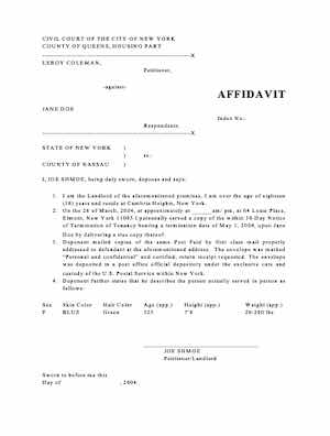 what is an affidavit